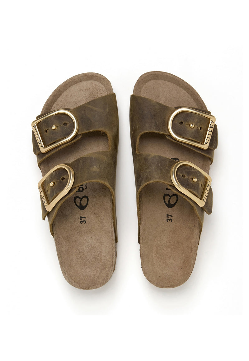 Khaki Sandals - Women