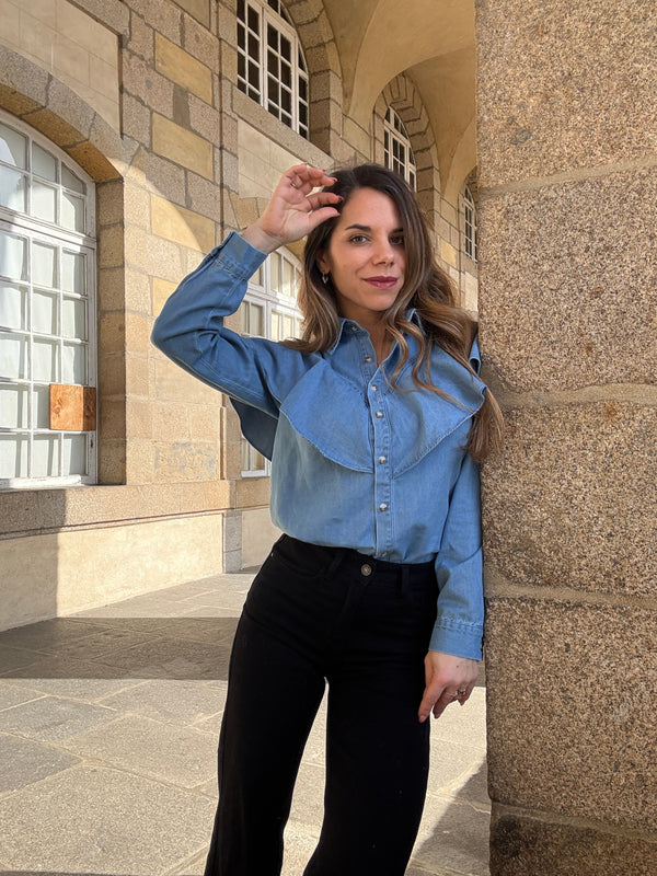 Agathe Denim Blouse