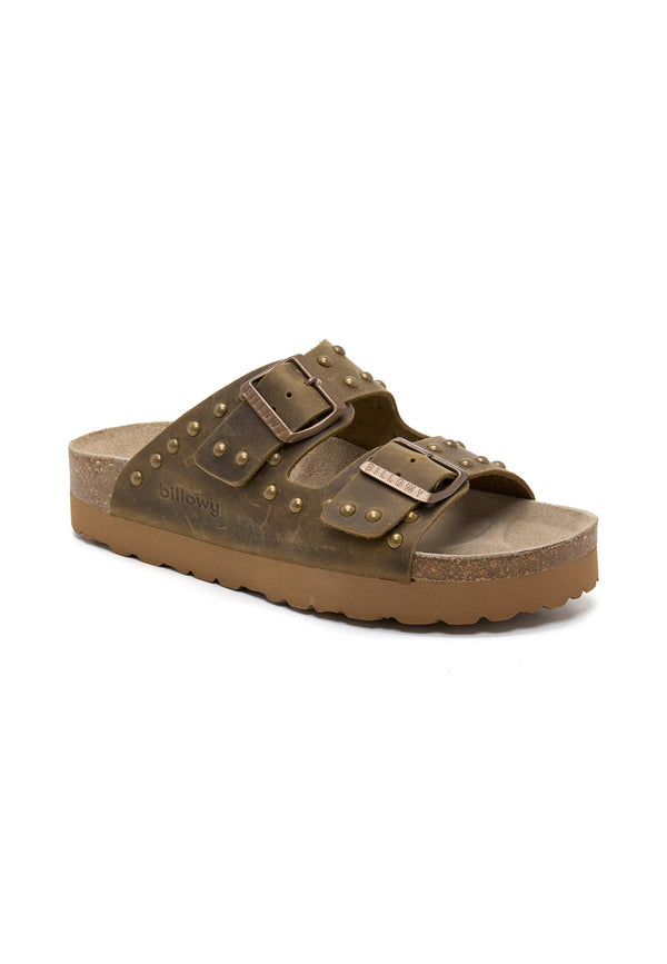 Khaki Sandals - Women