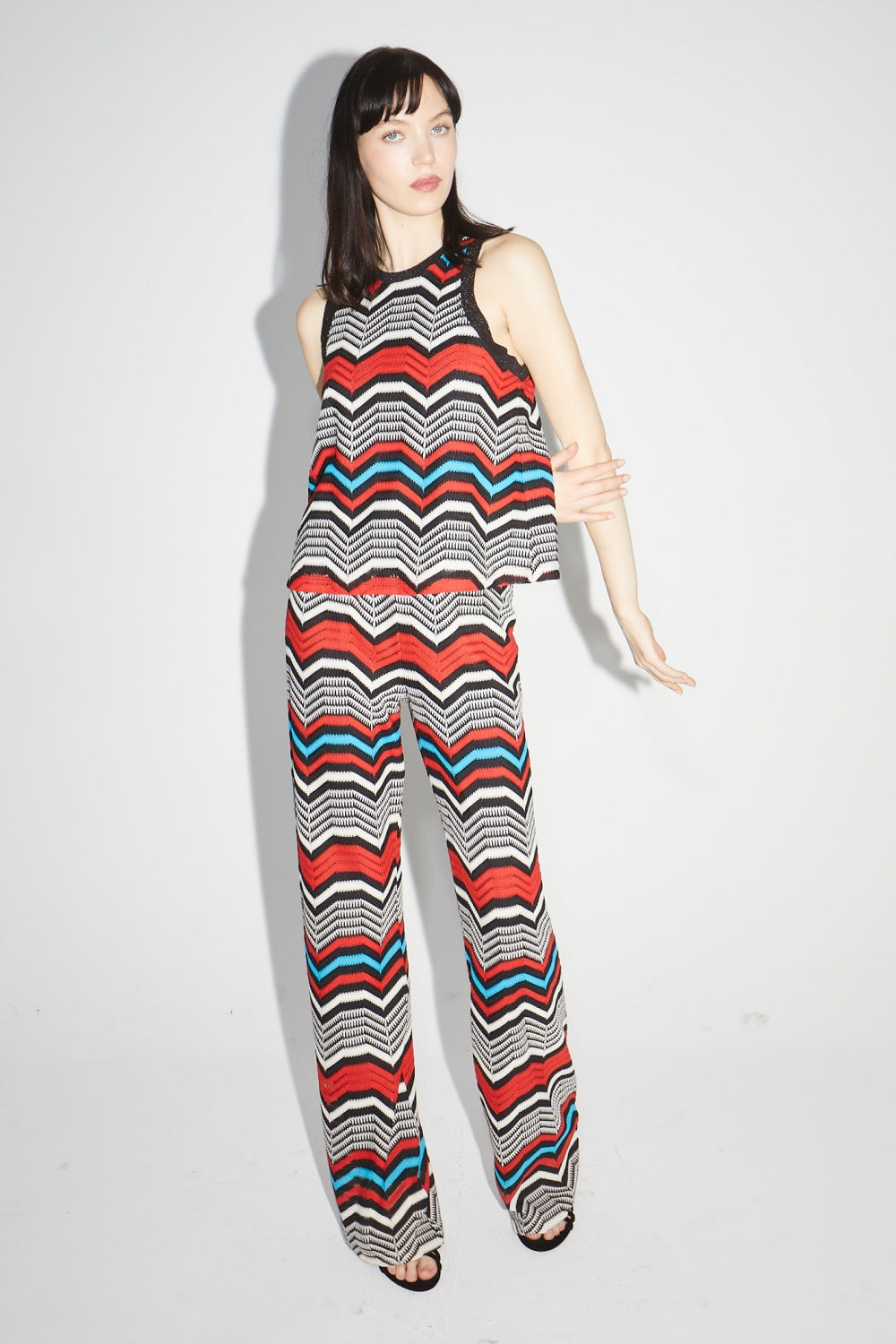 Le Top Marika Zigzag Rouge