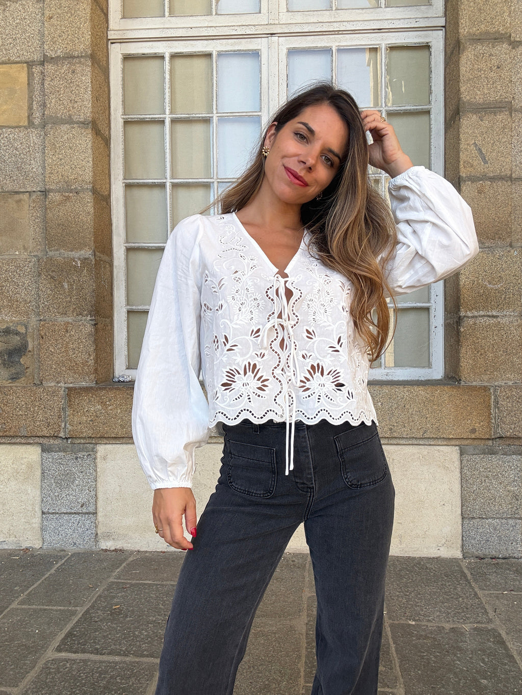 Blouse brodée Juliette