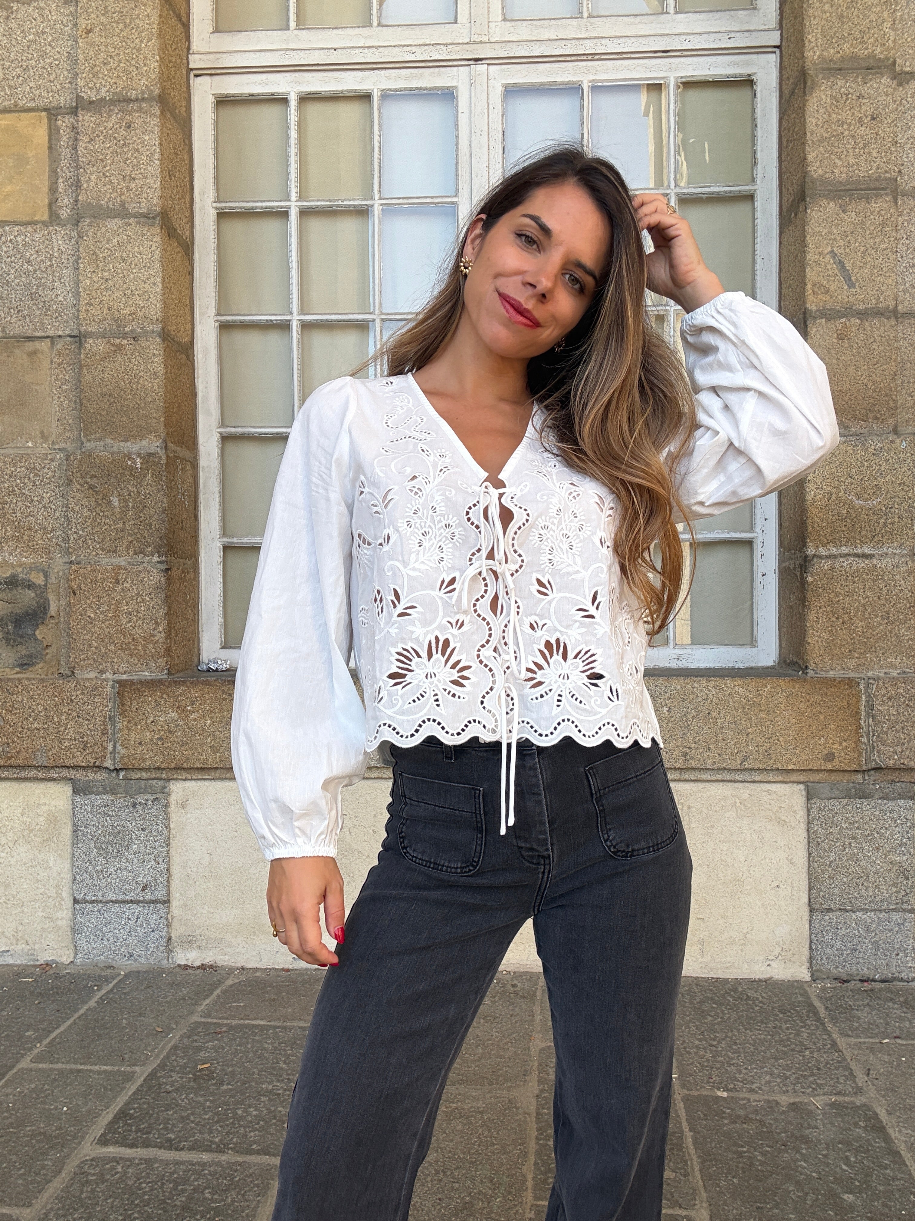 Blouse brodée Juliette
