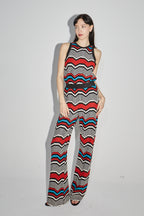 Le Pantalon Edwin Zigzag Rouge