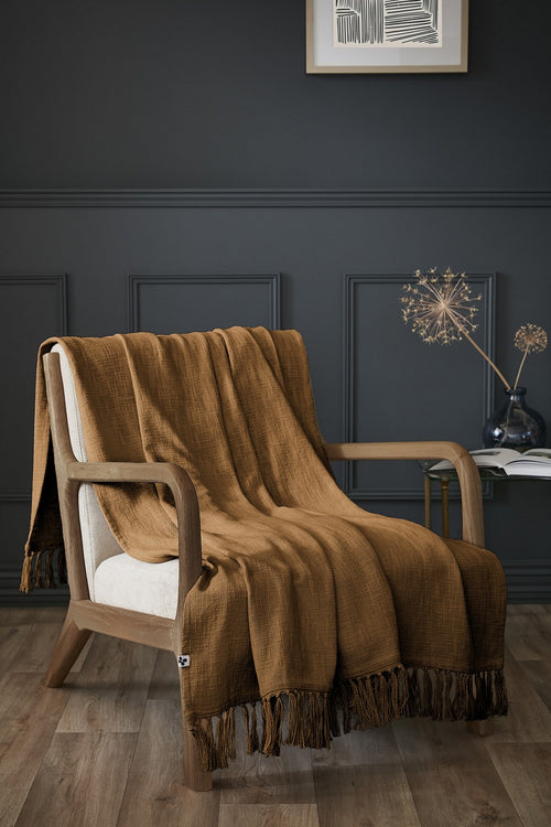 Plaid - Coton - Slub Sixtine - Camel