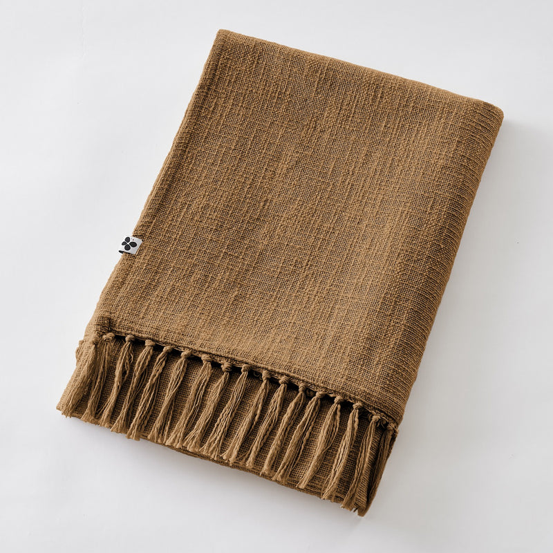 Plaid - Cotton - Slub Sixtine - Camel