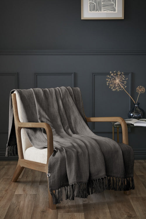 Plaid - Sixtine - Ardoise