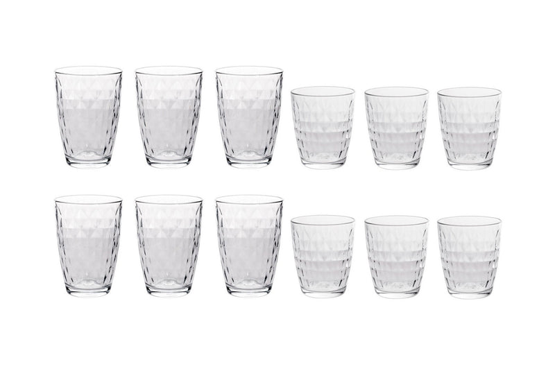 Service De Verres 12 Pièces - 6 Personnes - Mirror - Transparent       