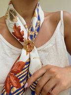 Vintage Scarf Ring - Gold-Tone Organic Shapes