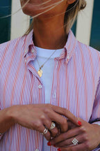Mathilde Stripe Shirt Red/Parma