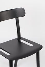 Friday - Outdoor Chair - Aluminum - Black