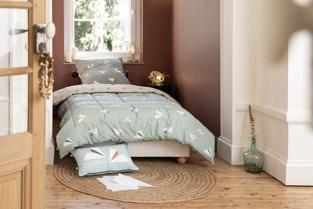 Petits Papiers - Coussin Déhoussable - Coton