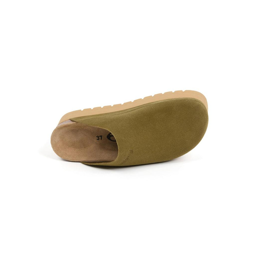 Zuecos caqui - Mujer