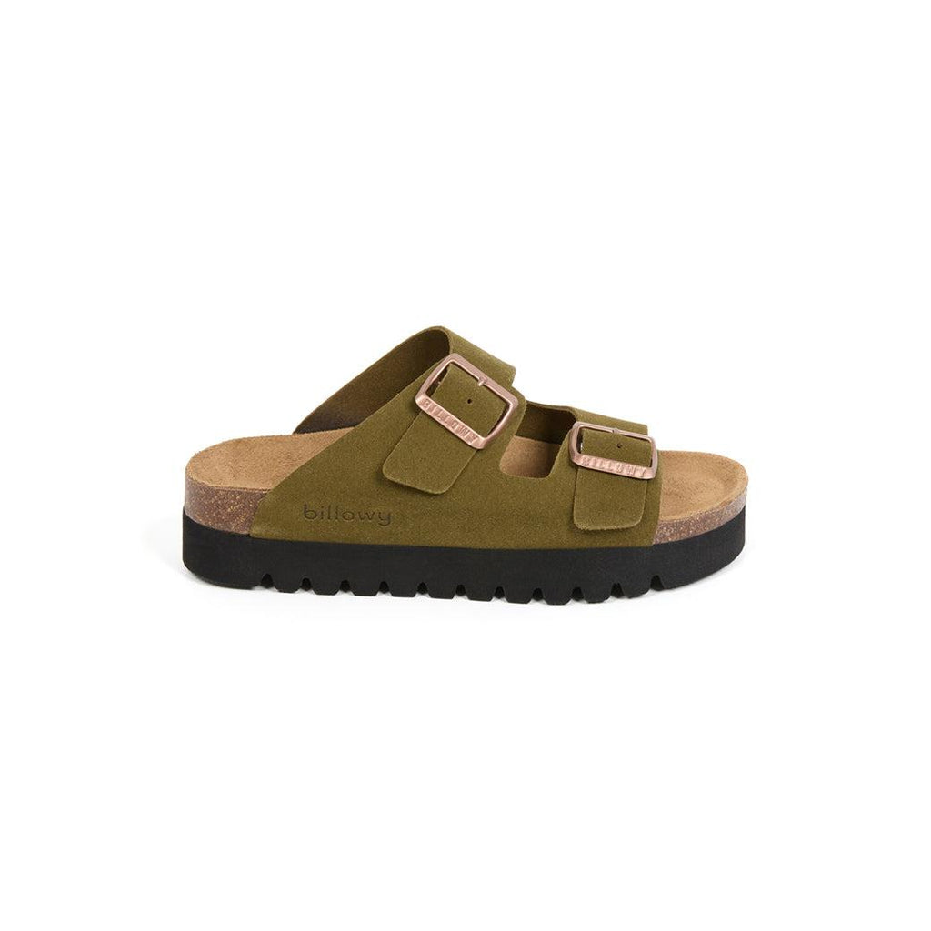 Sandalias caqui - Mujer