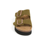 Sandalias caqui - Mujer