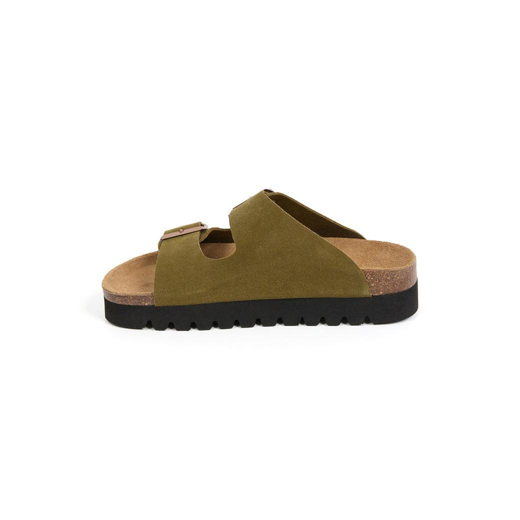 Sandalias caqui - Mujer