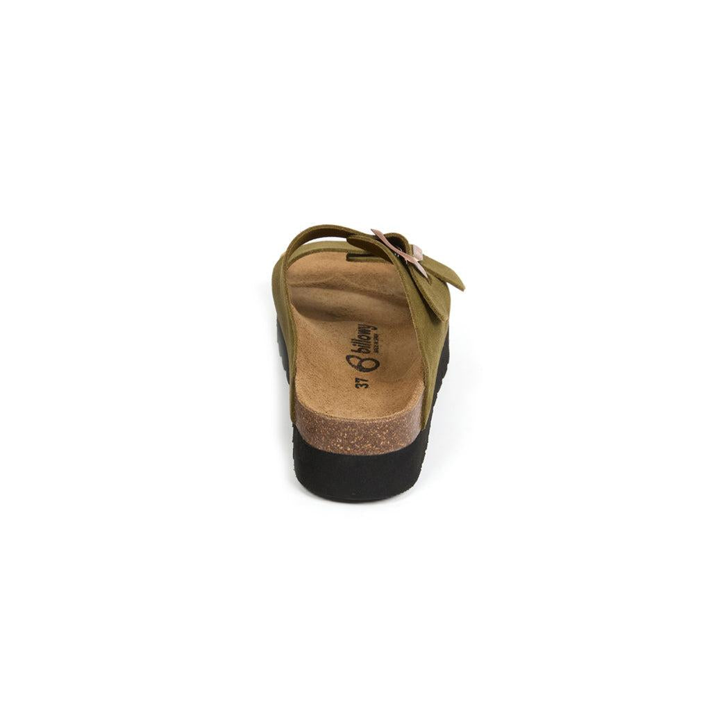 Sandalias caqui - Mujer