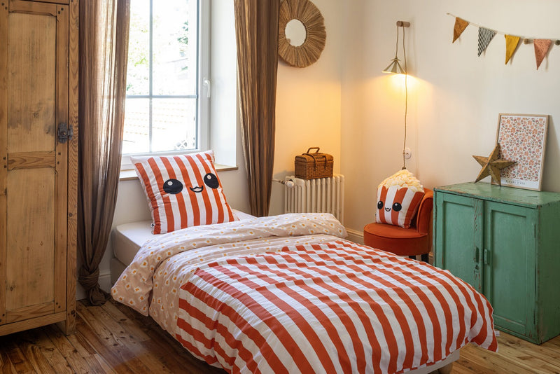 Coussin Déhoussable - Coton - Fresh - Popcorn