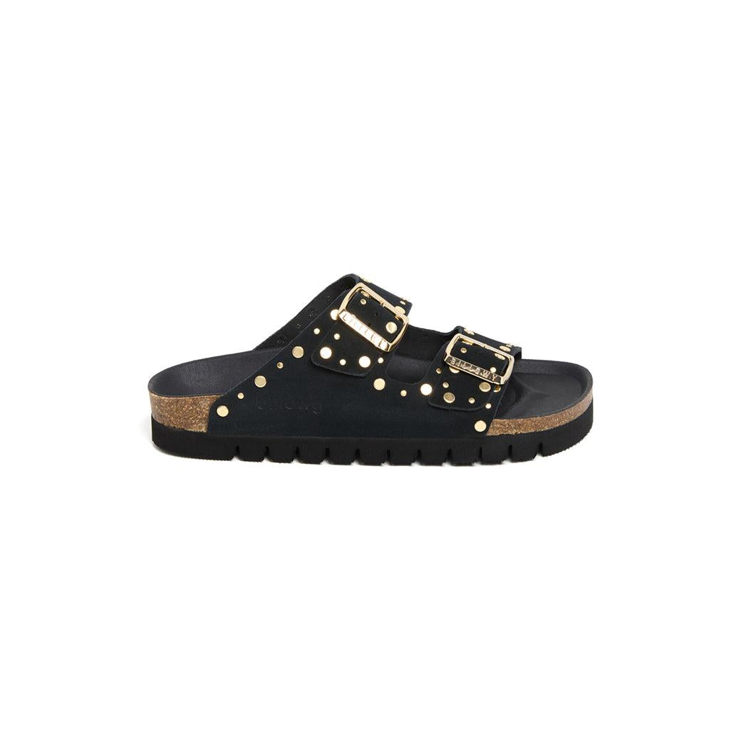 Sandalias de plataforma negras - Mujer