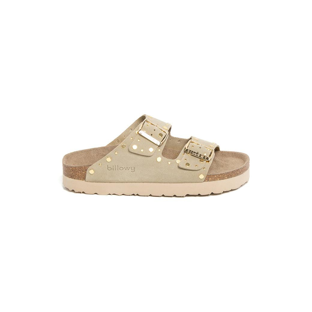 Sandalias caqui - Mujer