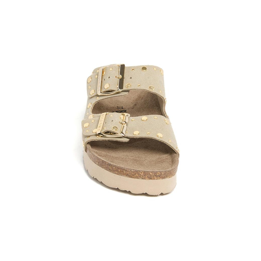 Sandalias caqui - Mujer