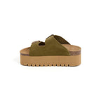 Sandalias caqui - Mujer