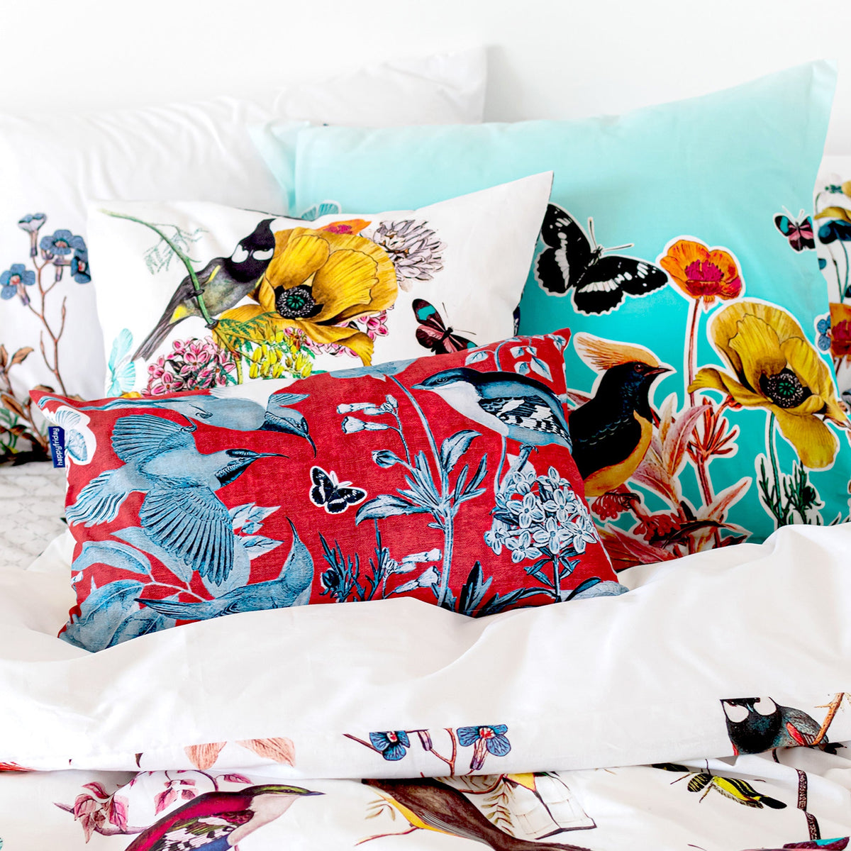 Birds Of Paradise Cushion Cover - Multicolour