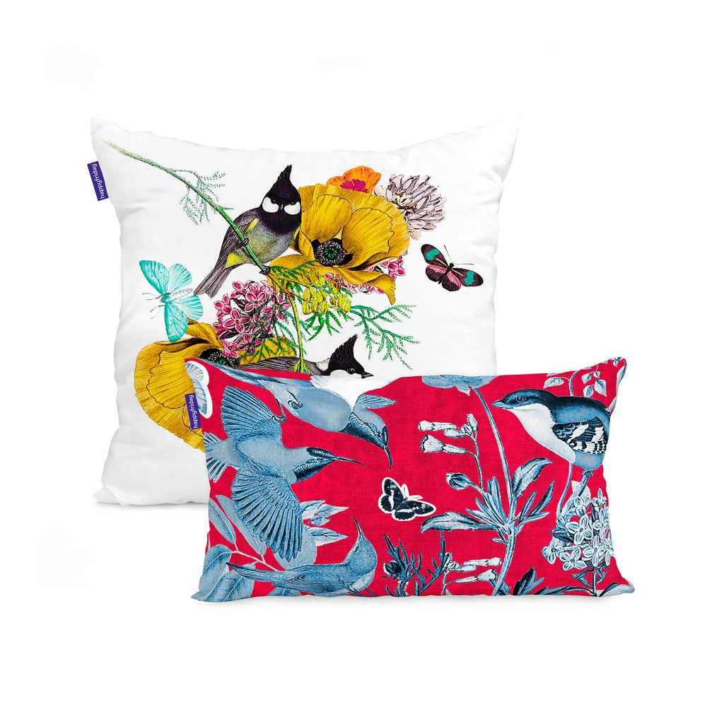 Birds Of Paradise Cushion Cover - Multicolour