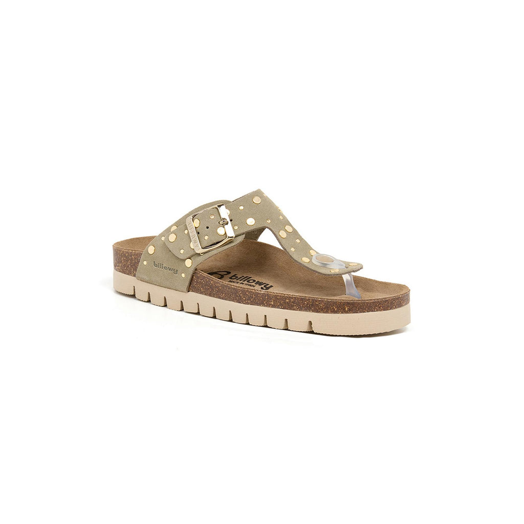 Sandalias caqui - Mujer