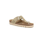 Sandalias caqui - Mujer