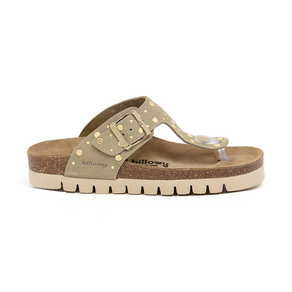 Sandalias caqui - Mujer
