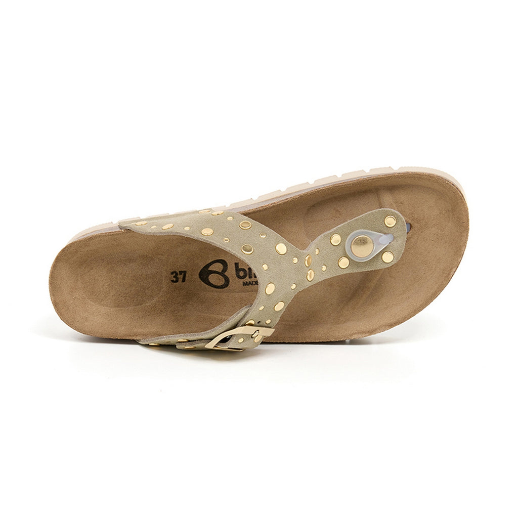 Sandalias caqui - Mujer
