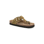 Sandalias caqui - Mujer