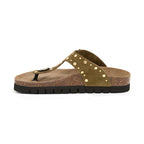 Sandalias caqui - Mujer