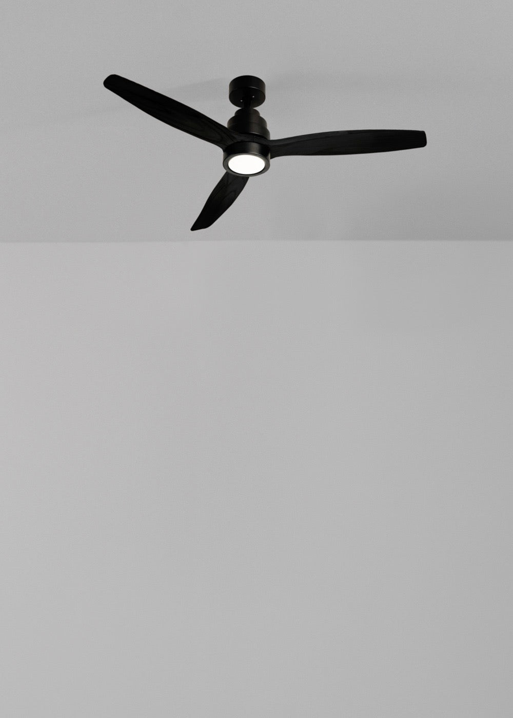 Wind Stylance - Ventilateur De Plafond 40W Silencieux 100% Bois - Noir