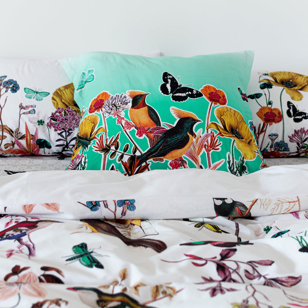 Fodera Per Cuscino Birds Of Paradise - Multicolore