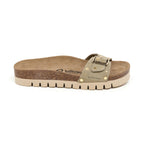 Sandalias caqui - Mujer