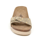 Sandalias caqui - Mujer