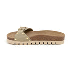 Sandalias caqui - Mujer