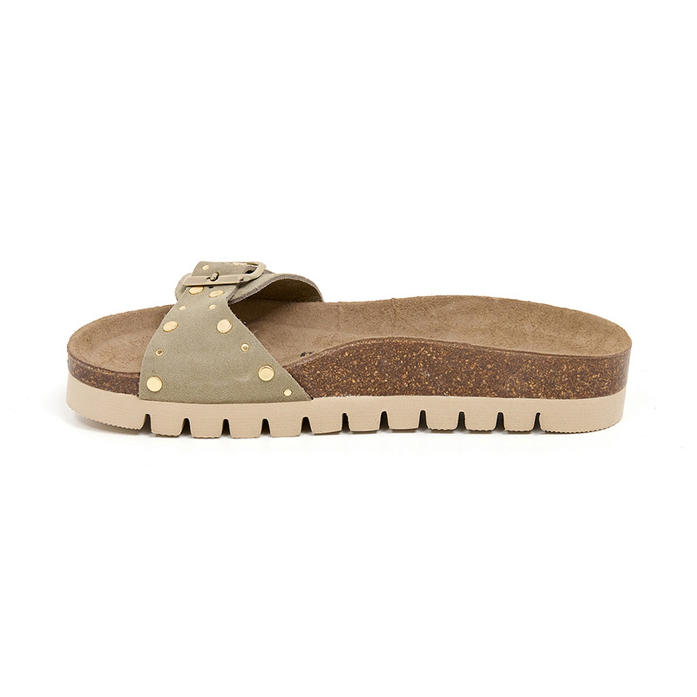 Sandalias caqui - Mujer