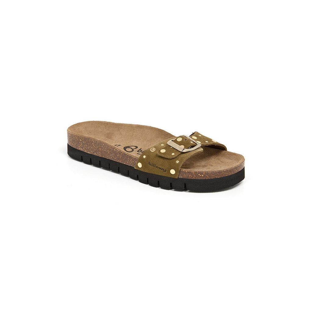 Sandalias caqui - Mujer