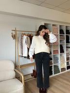 Adèle Ivory Sleeveless Sweater