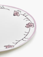 Midnight Flowers - Lot De 2 Assiettes - L - Porcelaine Bone China - Foncé Viola