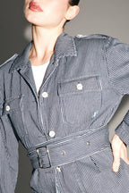 Chaqueta vaquera marinera a rayas de The Workwear