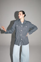 Chaqueta vaquera marinera a rayas de The Workwear