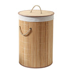 Round Bamboo Laundry Basket
