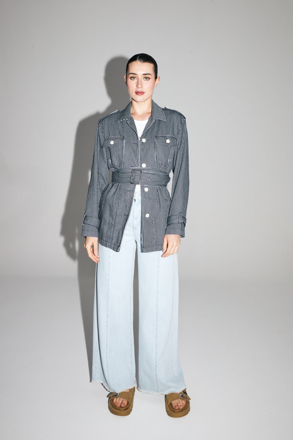 Chaqueta vaquera marinera a rayas de The Workwear