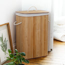Panier À Linge Rectangulaire En Bambou - Bois Clair