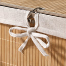 Panier À Linge D'Angle En Bambou