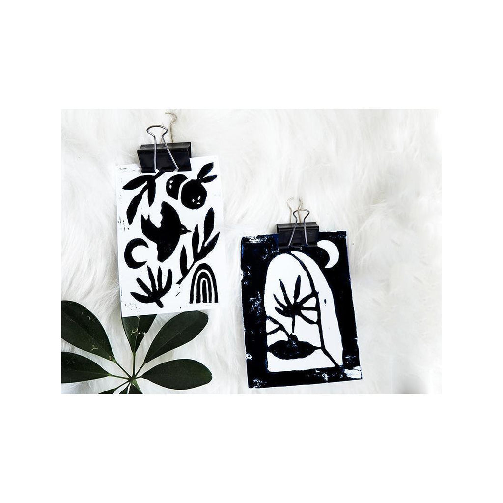 Kit Diy Deco - Mes Cartes En Linogravure