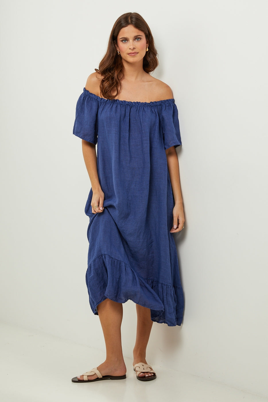 Autour Du Lin - Vestido - Marino - Mujer